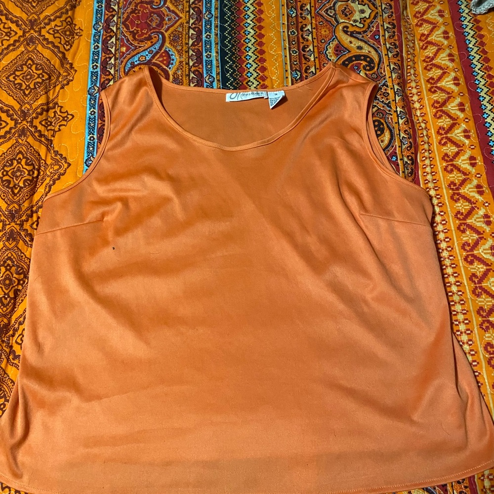 Orange Sleeveless Top